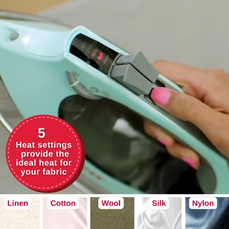 SINGER SteamCraft Plus Digital Display Iron, Five Fabric Settings, OnPoint