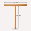 Beyeutao 2Pack Wooden Hand Towel Holder Adhesive Towel Racks for
