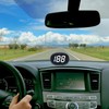 GPS Speed Gauge, Head Up Display Vehicle Speed Compass, GPS