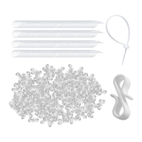 MagiDeal 120x Gutter Light Clips Hanging Hooks S Shaped Clips