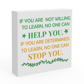 Inspirational Home Office Desk Decor for Boy Girl Student Classroom Library Positive Reminder Gift Little Reminders Desk Sign for Daughter Son Living Bedroom Inspirational Quote Saying Decor