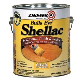 Zinsser 301 Bulls Eye Shellac Traditional Finish & Sealer, Gallon, Clear