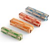 L LIKED 1000 Assorted Flat Striped Coin Wrappers - Pennies,