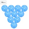 50pcs Solid Color Hollow Air Flow Golf Practice Balls Indoor