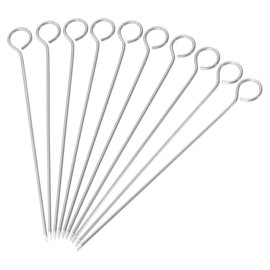 Westmark 10222270 Roulade Needles Set, 10 Pieces, Sharpened, Length Each 10 cm, Stainless Steel, Silver