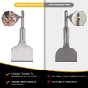 flintronic Chisel SDS Plus,165mm*75mm, Widening Series Chisels,Cracking Chisel Bent Tile
