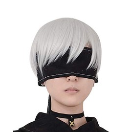 miccostumes Men's Cosplay Wig Short Hair(White)