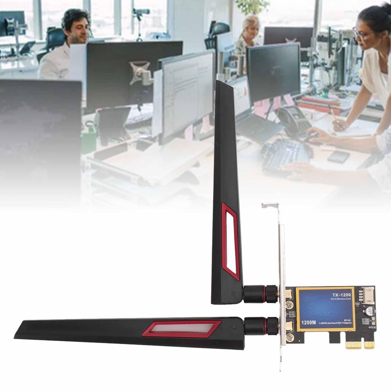 PC Wireless Network Adapter Card, High Speed PCI Express X1