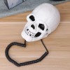 TechMel Telefono De Casa Fijo Forma De Craneo Calavera Blanca