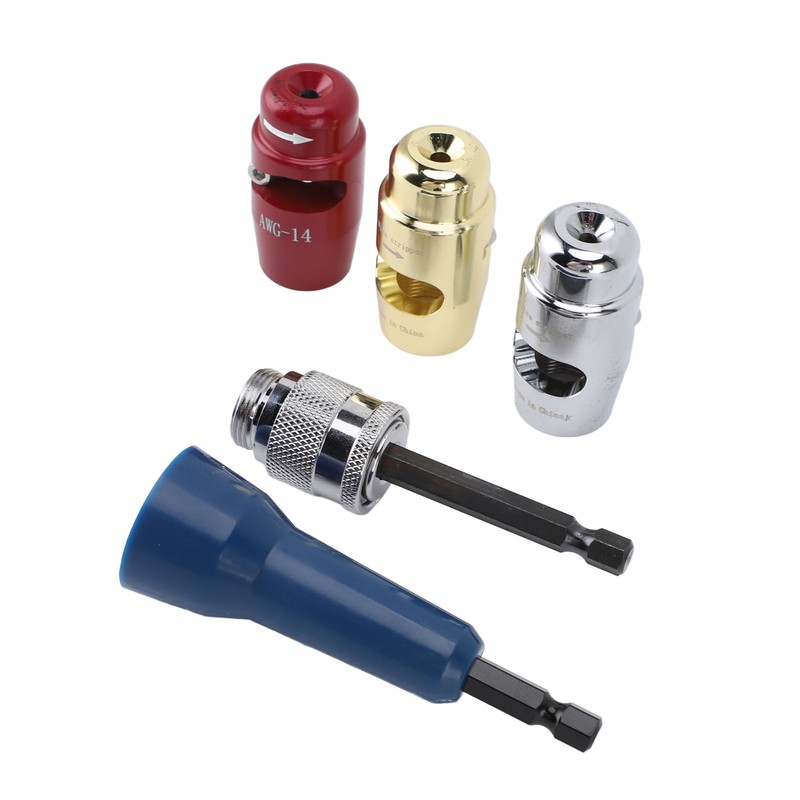 Wire Stripping and Twisting Tool Aluminum Portable Drill Wire Stripper