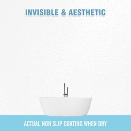 Anti-Slip Coating for Bathtubs & Shower Floors, 3 Oz Covers Three Tub or Showers, Clear Tub & Shower Grip Textured Coating, Strong Adhesion, Lasts for Years, Barefoot-Friendly, Easy to Clean