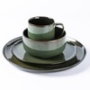 LERATIO Ceramic Dinnerware Sets for 4,16-PieceReactive Glaze Plates and Bowls
