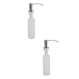 CIYODO 2pcs 300ml Stainless Steel Liquid Soap Dispenser Pump for Bathroom Kitchen