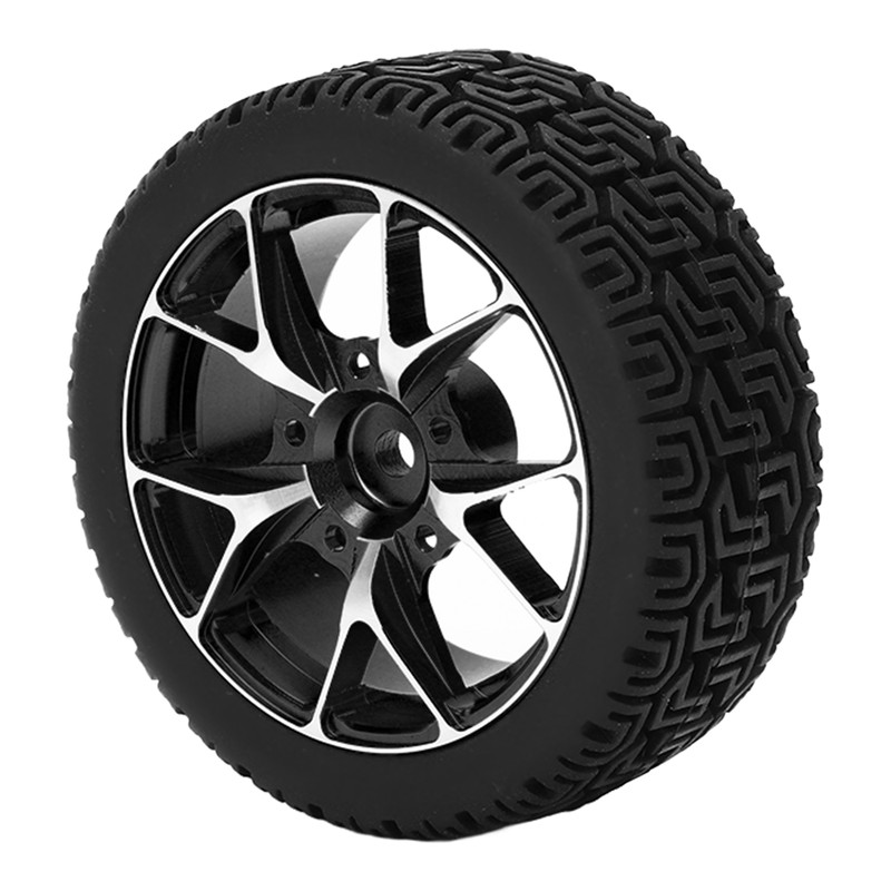 4Pcs Rubber Tires Aluminum Alloy Exquisite Simple Installation Tyres for