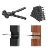 RailinGo 50Pack 1/8" Black Invisible Cable Railing Kit, T316 Stainless