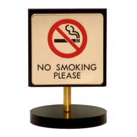Smoke-Free Seat Stand for Sign Plate Brass Gold Plated lg696 – 4
