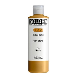 Golden : Fluid : Acrylic Paint : 236ml (8oz) : Yellow Ochre
