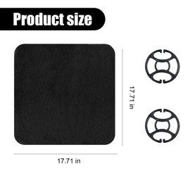 Sheepskin Car Seat Cushion, Soft Comfort Winter Driver Seat Cover, Fluffy Faux Fur Front Seat Pad, Car Seat Protector Pad for Office Chair, Universal Interior Accessory for Car SUV Truck (Black)