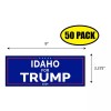 Tampa Printing 50 PACK 3.37"x 9" IDAHO FOR TRUMP Sticker