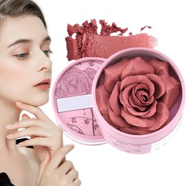 Flower Blush | 3D Petal Rose Makeup Blush,3.5g Contour Cream Highlighter Natural Scented Pigmented Nude Makeup For Travel Bridal Stage Winter