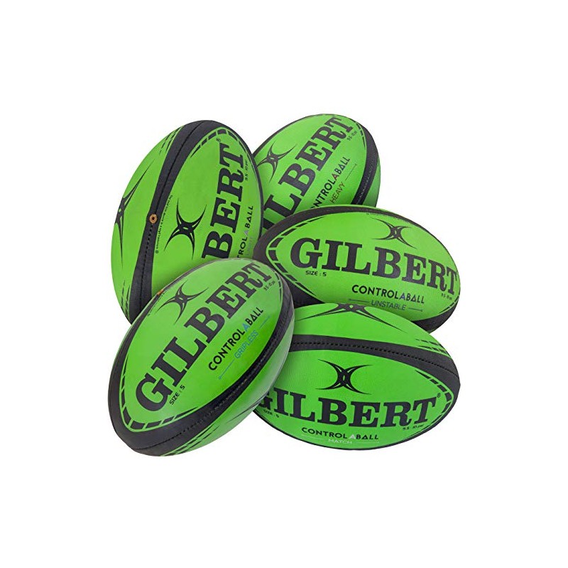 Gilbert Lot de 5 ballons de rugby Pass Catch Skill