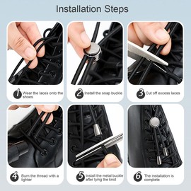 Widamin Elastic shoelaces with quick release, laces without tying, quick lacing system shoelaces set for runners, children and the elderly, gray