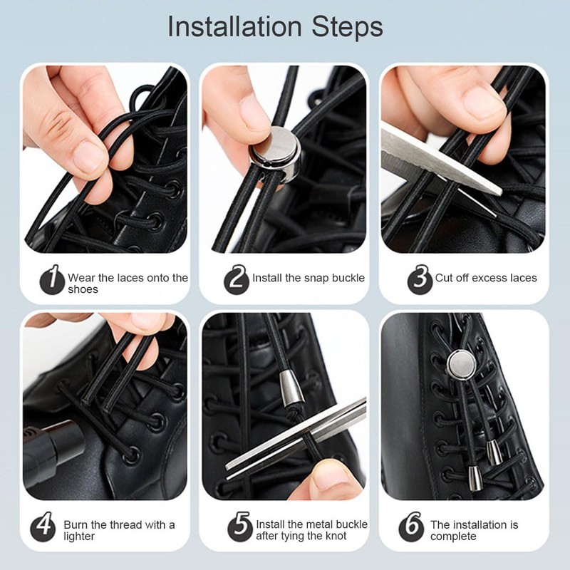 Widamin Elastic shoelaces with quick release, laces without tying, quick