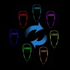 SPOOEABODY LED Crystal Car Shift Knob - LED Illuminated Gear Shift Knob with 7 Light Colors, Universal 8/10/12MM Hole, for Cars Without Button Shifter Knobs (for Chevro-oolet Logo)