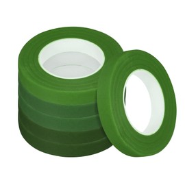 MECCANIXITY Floral Stem Wrap Tapes Floral Tape 30yard Length 1/2 Inch Width for Bouquet Crafts Wedding Arrangement Pack of 6, 3 Mixed Color Dark Green, Green, Light Green