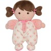 Baby Starters Plush Baby Doll with Rattle, Brunette Olivia, Pink,
