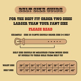 DANIEL'S ARTPLANET Western Belt for Men Full Grain Leather Cowboy Belt 1.5” Wide With Buckle Handmade Engraved Tooled (Style #2, 34 (fits size 30 jeans))