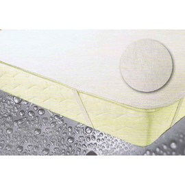 EXKLUSIV HEIMTEXTIL Mattress Protector Incontinence Mat Mattress Topper with 4 Fitted Elastics Jersey White 60 x 120 cm