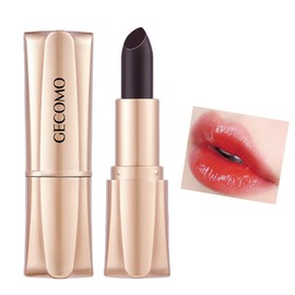 GECOMO Color Changing Lipstick, Black Magic, Solid Color, Temperature Sensitive Color Change Lip Balm, Adhesion, Long Lasting, All Day Long, Uneven Skin Tone, Will Not Peel Off, Shiny (04# Rose Bean