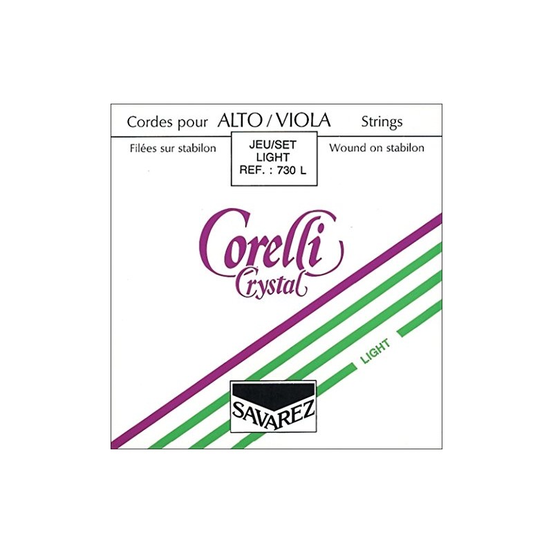 Corelli Viola strings Crystal 731L light A Steel/Alu. wound with
