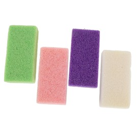 Healeved 4pcs Natural Pumice Foot Care Scrapers for Callus Removal Dead Skin Exfoliator Stones Skin-friendly Massage Tools for Men Women Random Colors