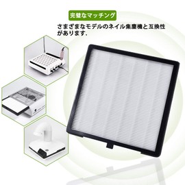 2pcs Nail Dust Collector Filter Replacement Filter Nail Dust Suction Easy Clean