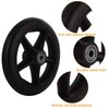 MUXHEL 4 Pcs 6 Inch Walker Wheels Replacement, Solid Wheelchair