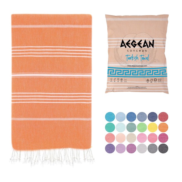 Aegean Concept Turkish Beach Towels, Oversized, Sandcloud Bath Towel, Packable,