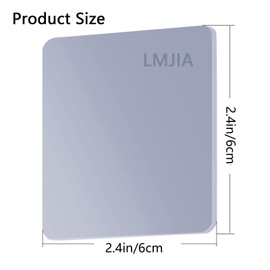 LMJIA Heavy Duty Two- Sided Tape, Clear Reusable Mounting Tape Picture Hanging Adhesive Tape Removable Wall Tape Adhesive Poster Tape (10, Square-2.4inch*2.4inch)