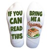 Bring Me a Tiramisu Socks – Funny Dessert Crew Socks