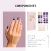 NAILOG Semi-Cured Gel Nail Strips, 34 Strips, Long Lasting, Salon