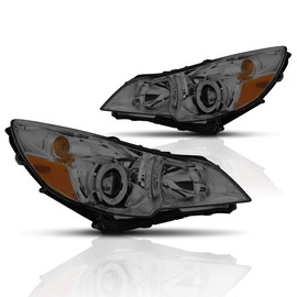 PM PERFORMOTOR Headlights Assembly Compatible with 2010-2014 Subaru Outback/Legacy, Projector Headlamps with Amber Corner