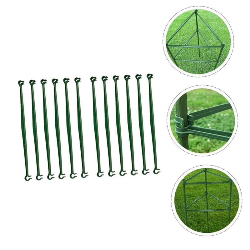 Kisangel 12pcs Expandable Plant Stake Connection Rods for Climbing Support