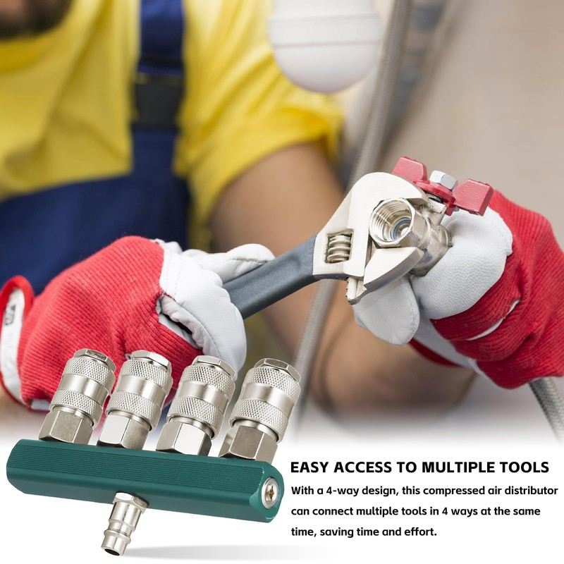 Compressed Air Distributor 4-Way, 4-Way Quick Coupling, 4-Way Distributor Connection,