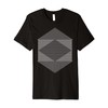 Abstract Minimalist Geometric Triangle Lines Black and White Premium T-Shirt