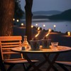 FALBAWR 2 Pack Citronella Table Top Torches, 15oz Mini Fire