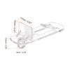 sourcing map 10pcs Cabinet Shelf Clips 6mm/0.24" Self-Locking Polycarbonate Plastic