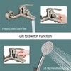 Aolemi Wall Mount Bathtub Faucet with Handheld Sprayer Wall Mounted