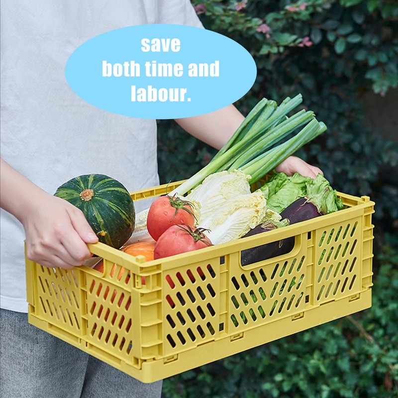 Pack of 5 Mini Baskets, Mini Plastic Baskets, Folding Basket,