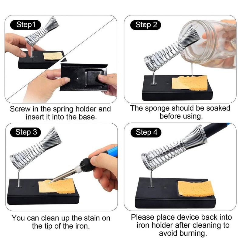Soldering Iron, 60W Adjustable Temperature Welding Tool, Soldering Iron Kit